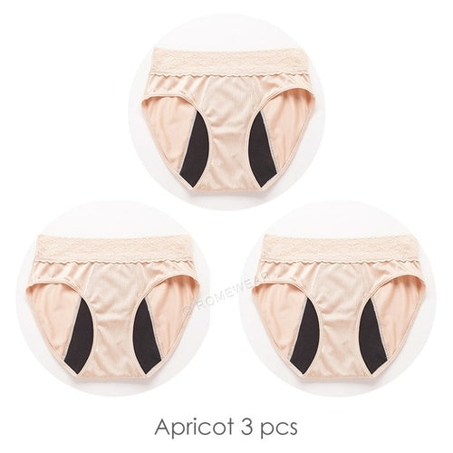 3PCS/Lot Menstrual Panties Woman Very Abundant Flow